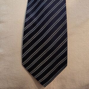 Calvin Klein Silk Tie Navy & White